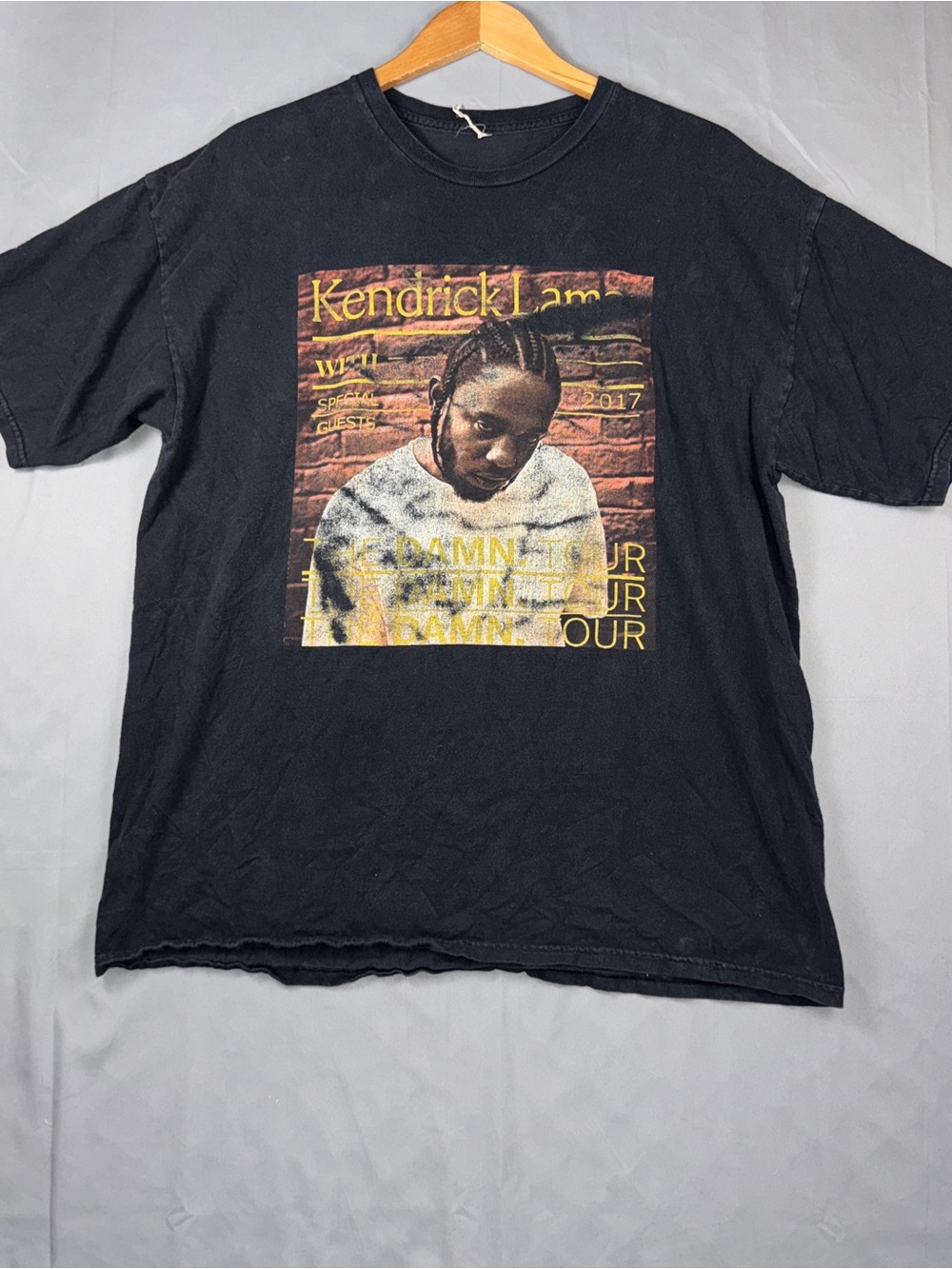Kendrick Lamar Shirt Mens XL Black The Damn Tour 2017 Graphic Tee Hip Hop
